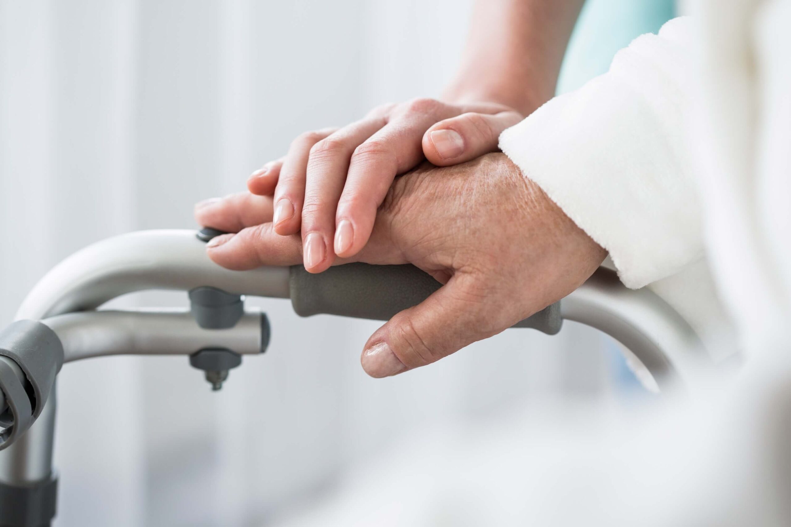 Photo of professional medical care and support in the nursing home